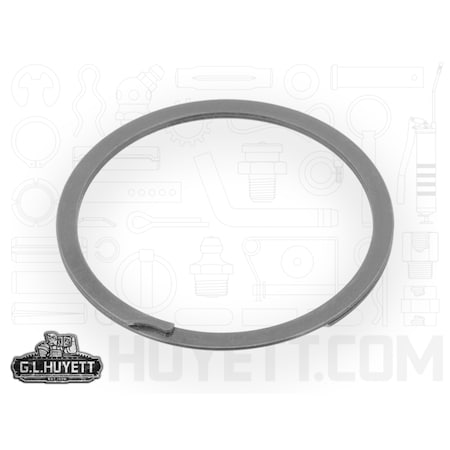 Huyett Internal Retaining Ring, Steel, Plain Finish, 1.250 in Bore Dia. RR-125